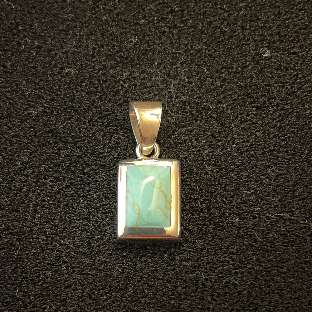 Silver Pendant with Turquoise Stone